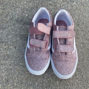 Vans Kids Glittery Pink Sneakers